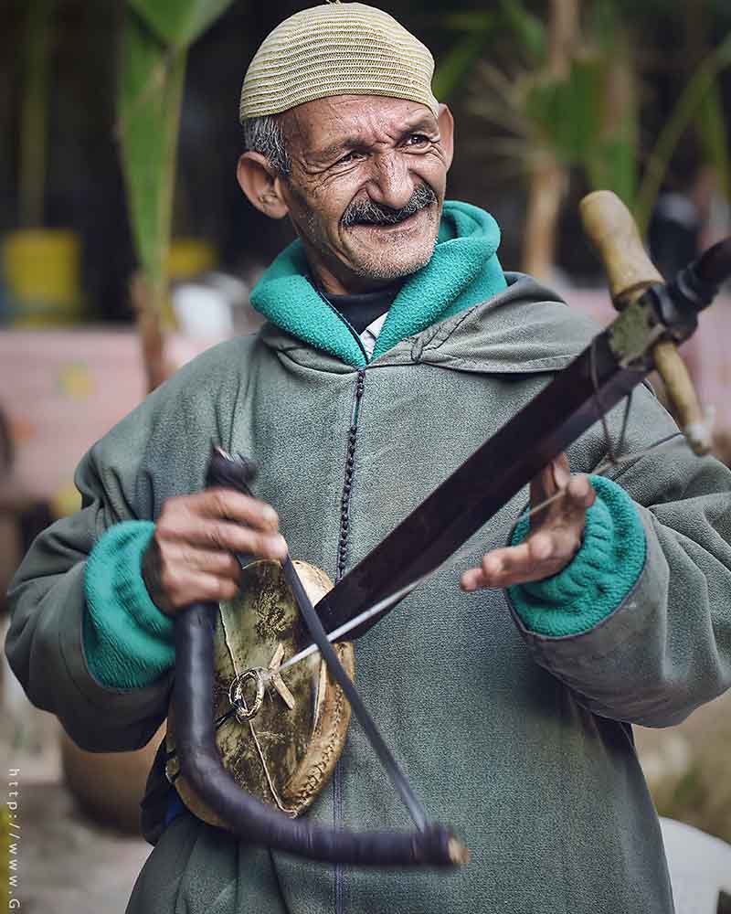 Old man portrait Marrakech